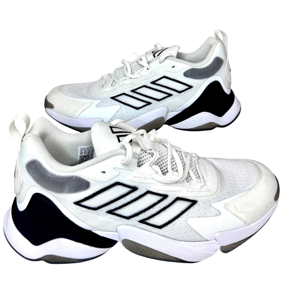 Adidas Impact FLX 2 White Black Running Sneakers IE9378 Men Size‎ 12 NWOB